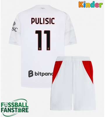 AC Milan Christian Pulisic #11 Replik Auswärtstrikot Kinder 2026-27 Kurzarm (+ Kurze Hosen)